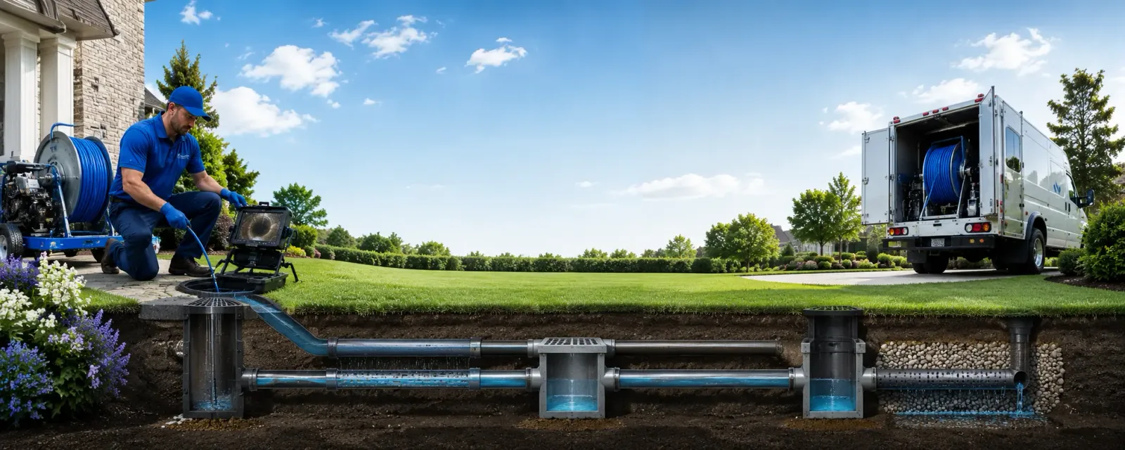Outdoor drain cleaning information for Bennington, OK
